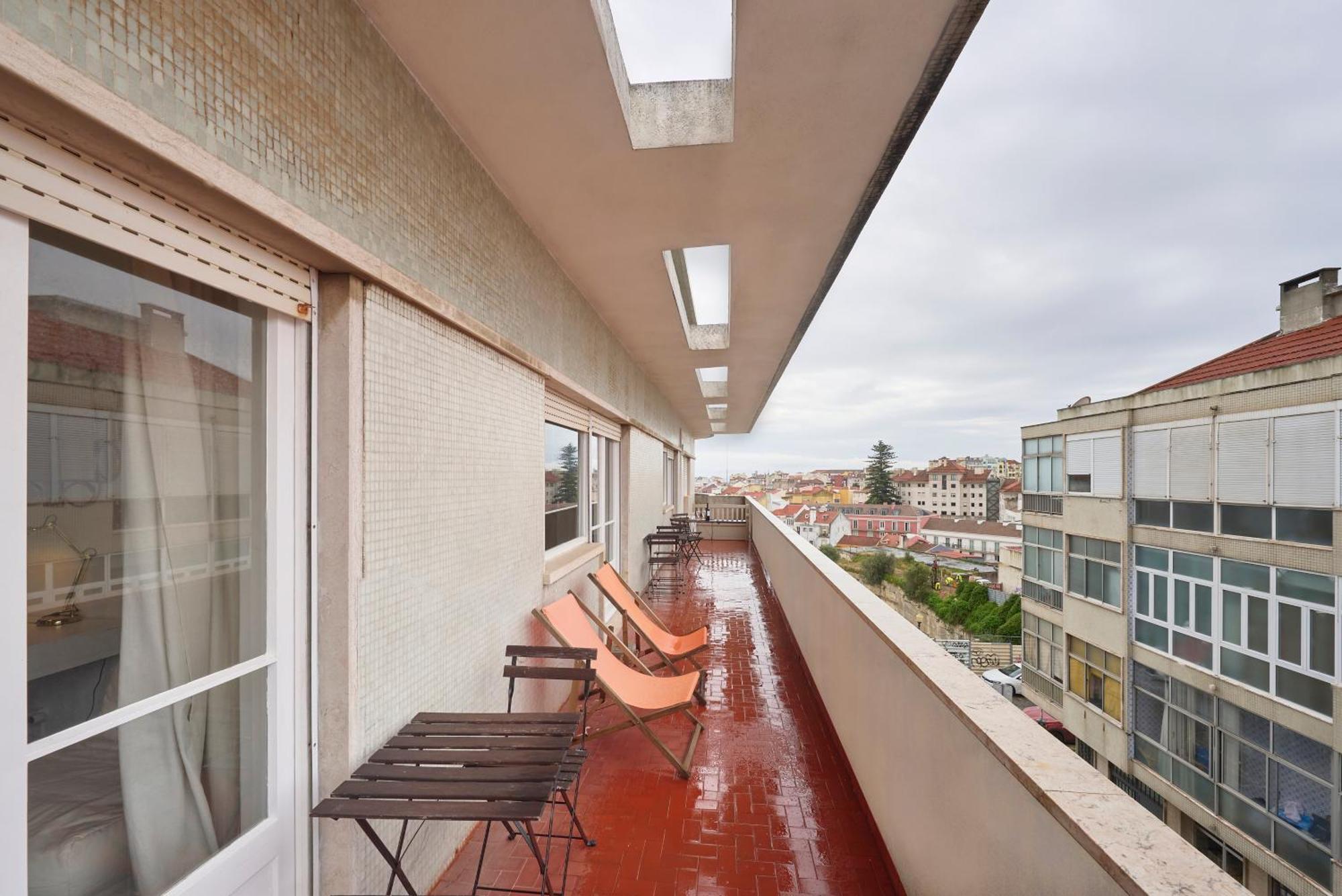 Nostalgic 70s W Sunset Balcony, By Timecooler